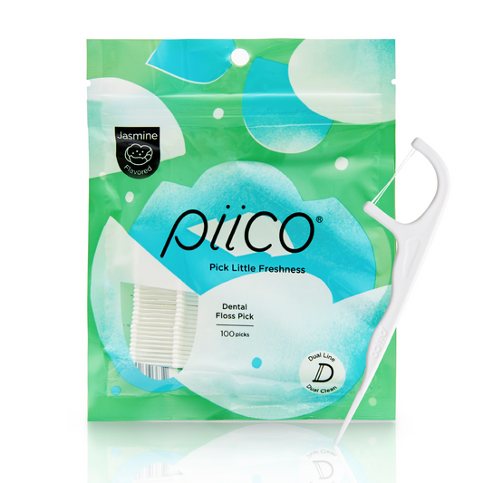 Piico Jasmine Flavored Dental Floss Picks (100 Count)