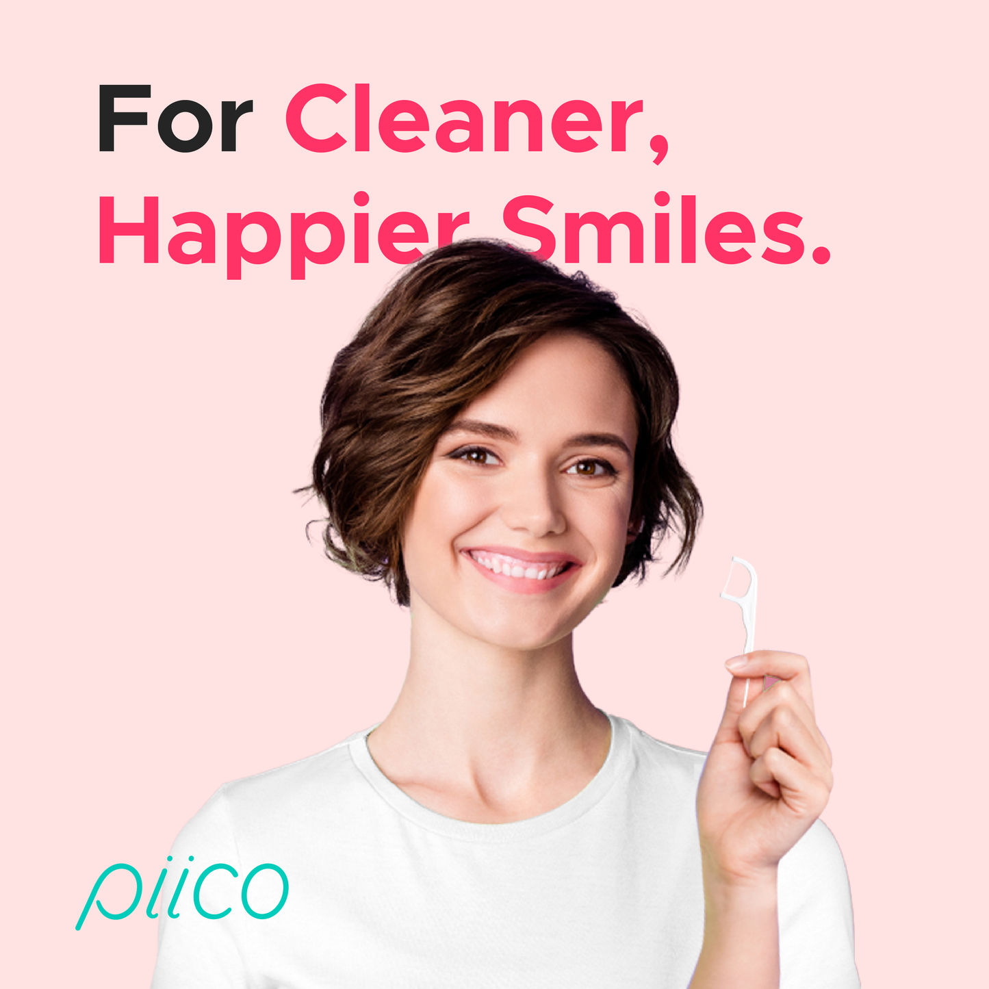 Piico Rose Flavored Dental Floss Picks (100 Count)