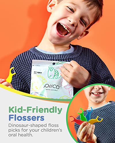 Best Kids Floss Picks Dino Piico