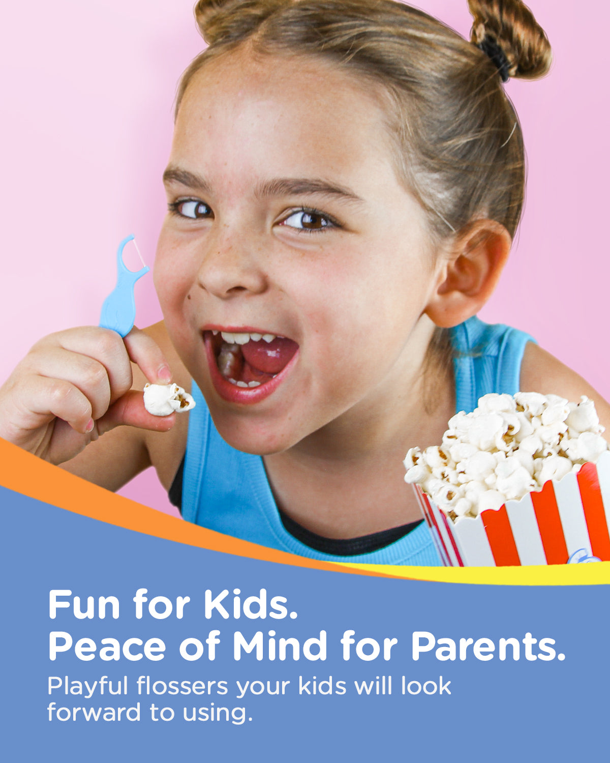 Piico Dental Floss Picks for Kids - (300 Count Playground Zoo + Freebies)